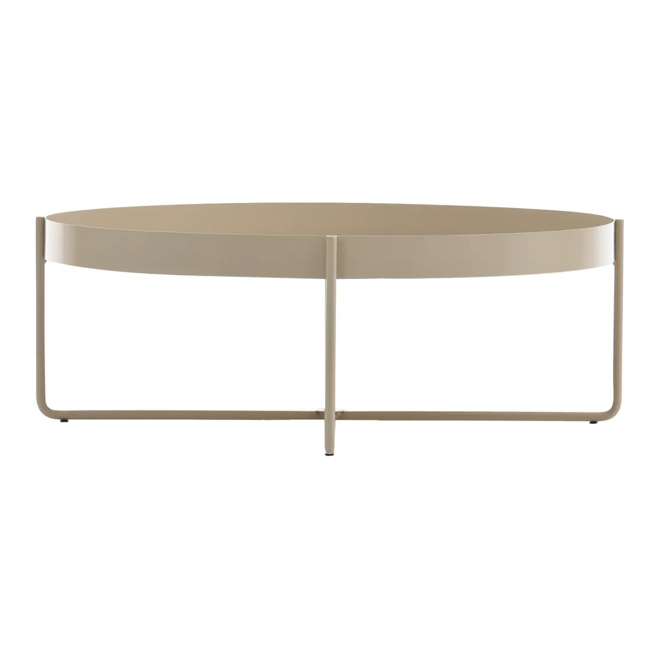 MESA DE CENTRO REDONDA 70 CM PIRIZ - AREIA - Foto 3