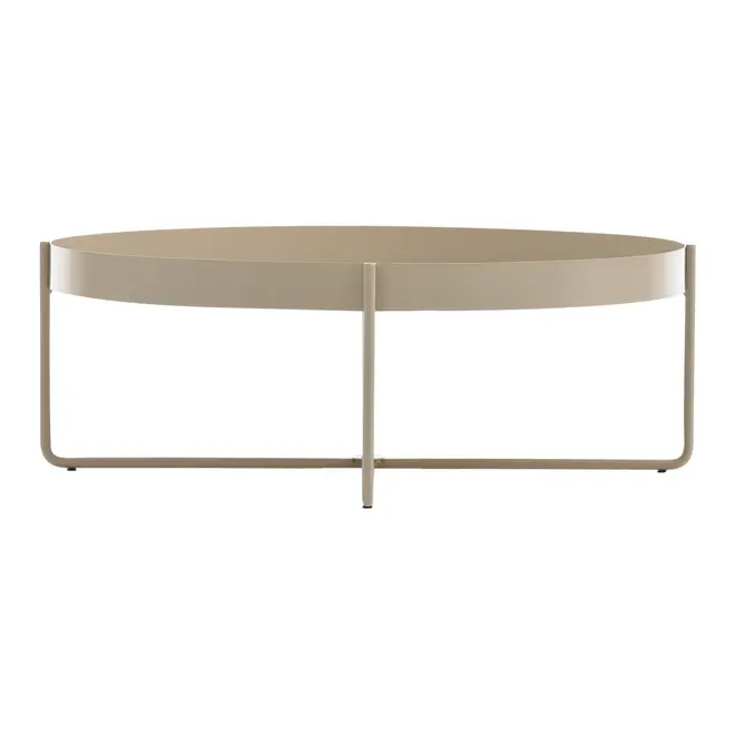 MESA DE CENTRO REDONDA 70 CM PIRIZ - AREIA - Foto 3
