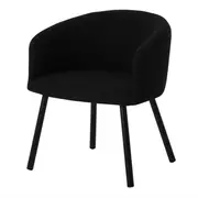 POLTRONA RALF - PRETO/PRETO - Foto 1