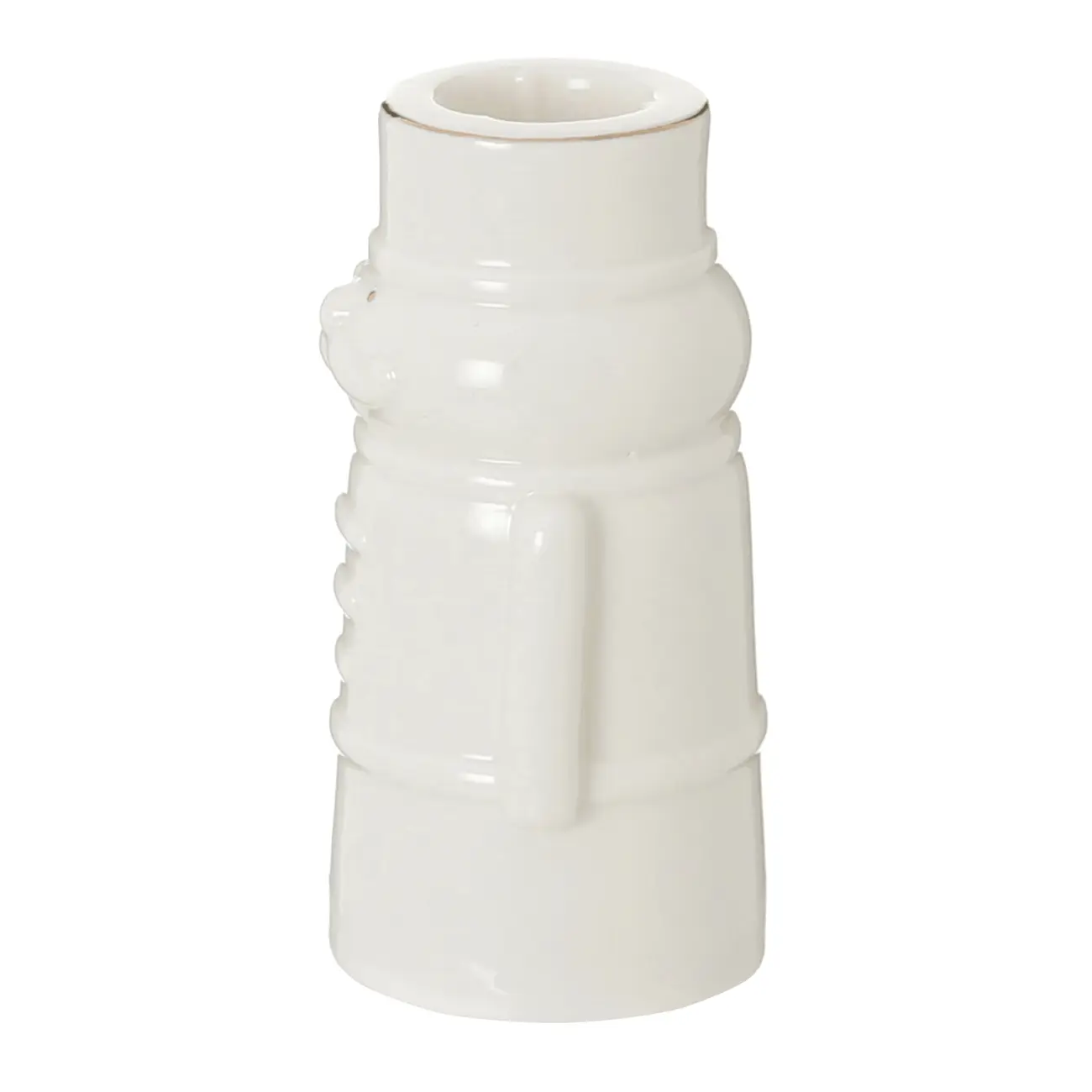 CASTIÇAL SOLDADINHO VILAREJO NOEL 10 CM - CREAM/OURO - Foto 5