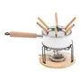 KIT PARA FONDUE COM 11 PEÇAS FALKEN - BRANCO/PINUS NATURAL - Foto 1