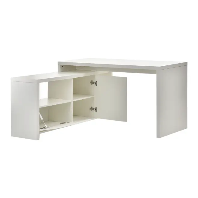 MESA COM BALCÃO 2 PORTAS 1,35 M X 1,35 M FIND - BRANCO - Foto 2
