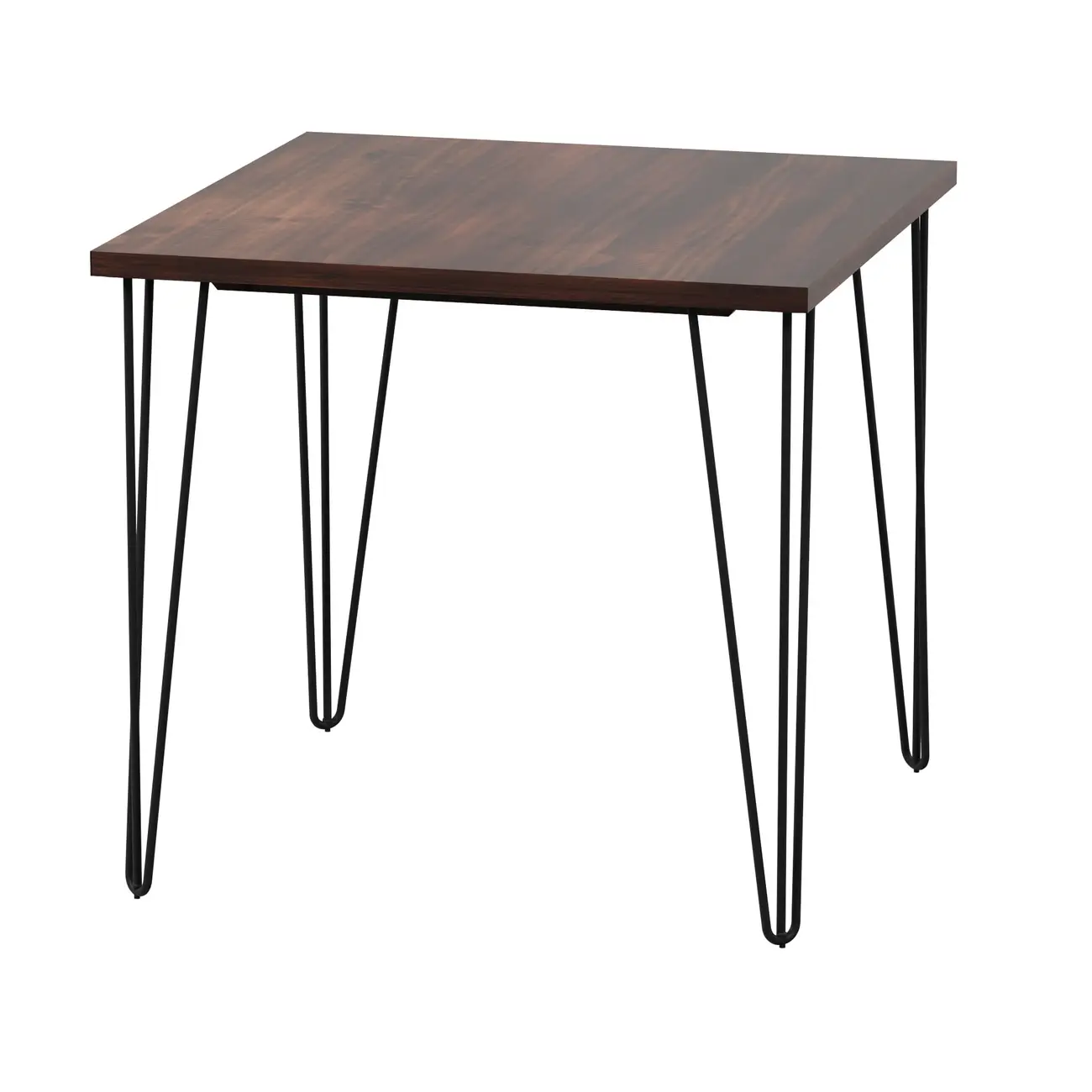 MESA DE JANTAR MESA 80 CM X 80 CM ZAHARA - PRETO/NOZES RÚSTICO - Foto 10