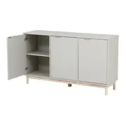BUFFET 3 PORTAS 1,35 M X 38 CM SNAB - FLANDRES/NATURAL WASHED - Foto 6