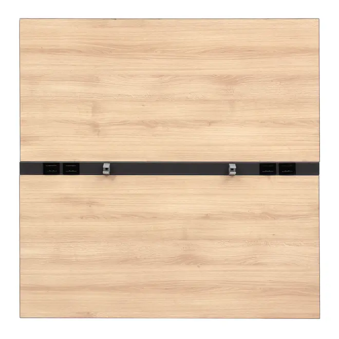 ESTAÇÃO DE TRABALHO DUPLA COM DIVISÓRIA 1,20 M X 1,20 M ALETA - KONKRET/OAK TAMMI - Foto 8
