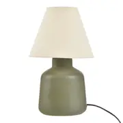 LUMINÁRIA DE MESA KERAMIK C/CUP M - PRETO/MUSGO - Foto 1