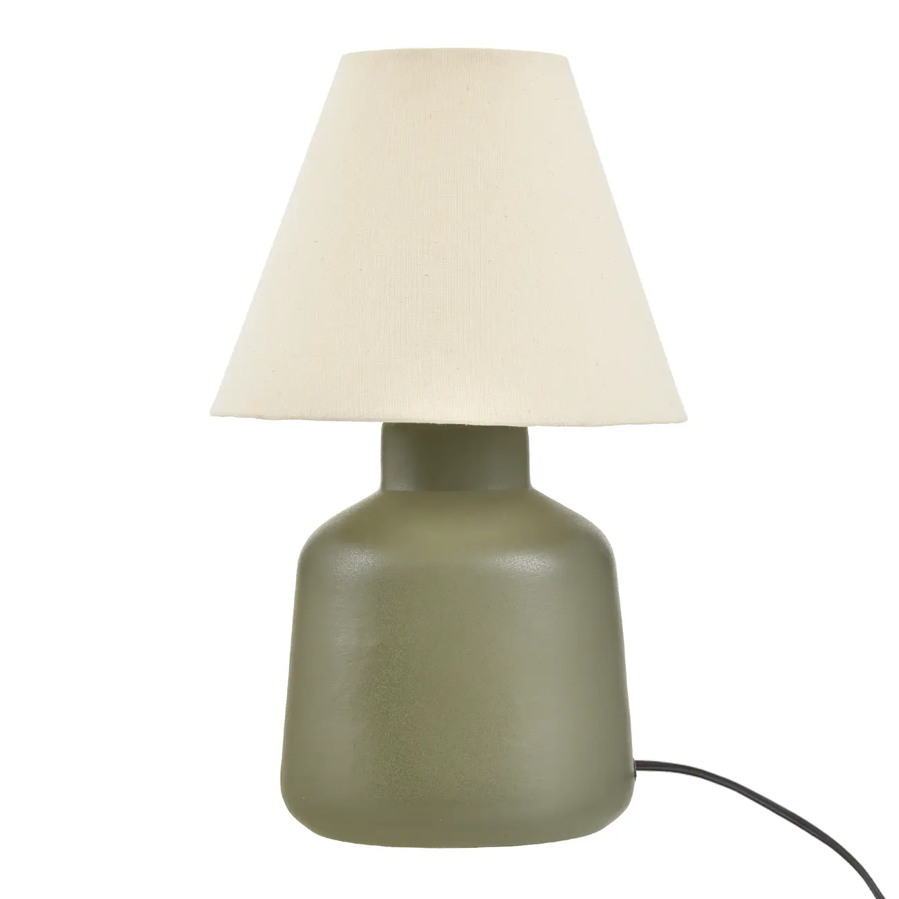 LUMINÁRIA DE MESA KERAMIK C/CUP M - PRETO/MUSGO - Foto 1