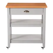 CARRINHO 1 GAVETA 80 CM X 45 CM NANCY - CINZA PROVENCE/AMÊNDOA - Foto 1