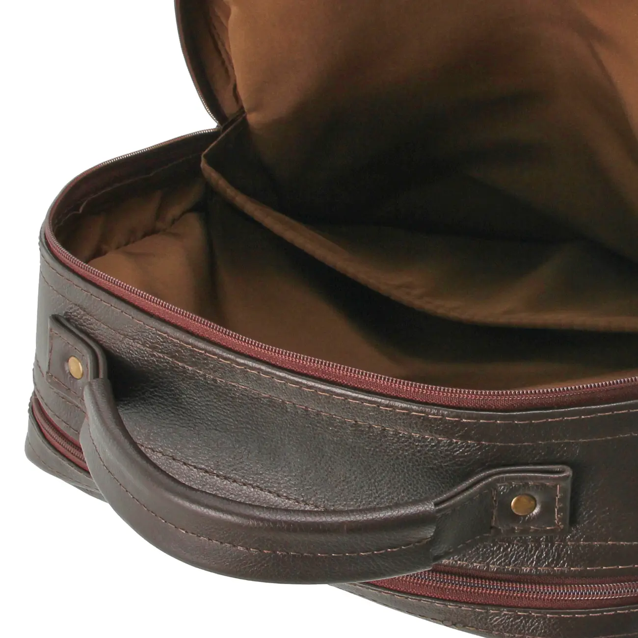 MOCHILA ON THE GO - COURO MARROM DE LEI - Foto 12