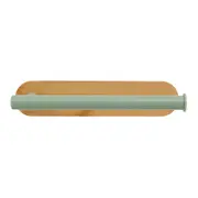 PORTA-TOALHA 23 CM BAMBUMIX - SÁLVIA/BAMBU - Foto 1