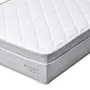 COLCHÃO SOLTEIRO COM MOLAS 88 CM X 1,88 M X 24 CM NEST - CINZA/BRANCO - Foto 4