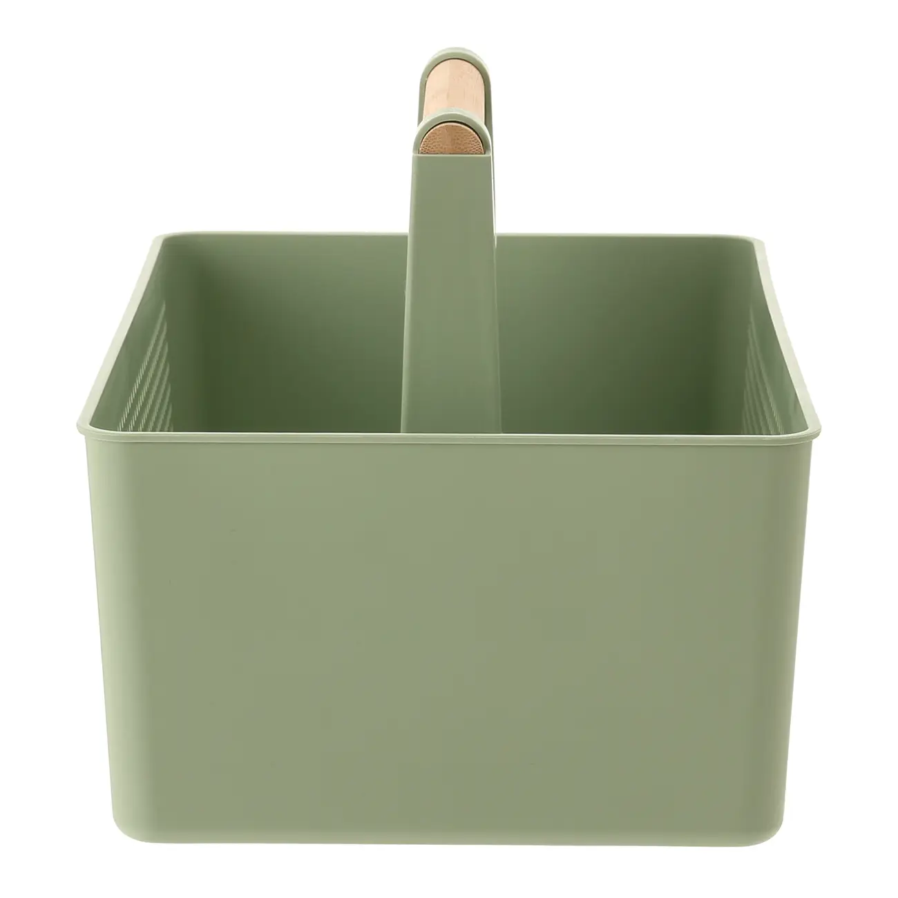 CESTO ORGANIZADOR C/ ALÇA 22 CM X 34 CM KEEPFULL - SÁLVIA/BAMBU - Foto 4