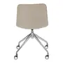 CADEIRA HOME OFFICE CONFIDENT - CROMADO/CAMELO - Foto 5