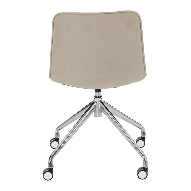 CADEIRA HOME OFFICE CONFIDENT - CROMADO/CAMELO - Foto 5