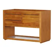 ARMÁRIO DE COZINHA INFERIOR 1,20 M 2 GAVETAS/1 PORTA BASCULANTE GOURMET - NOZES/ZINCO - Foto 2