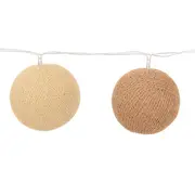 CORDÃO LUMINOSO 20 LEDS 127V ESFERA - BRANCO/BEGE - Foto 4