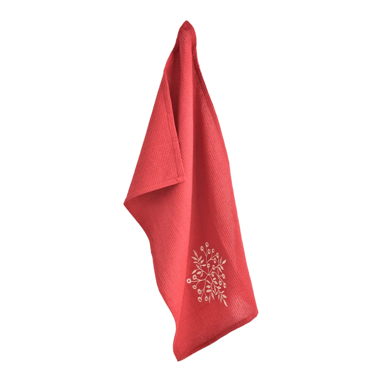 PANO DE PRATO COM 2 PEÇAS HOHO HOME - VERMELHO HINDU/ENGLISH GREEN - Foto 4