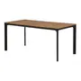 MESA 1,65 M X 80 CM SUMMERLAND - PRETO/NOZES - Foto 2