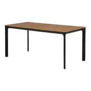 MESA 1,65 M X 80 CM SUMMERLAND - PRETO/NOZES - Foto 2