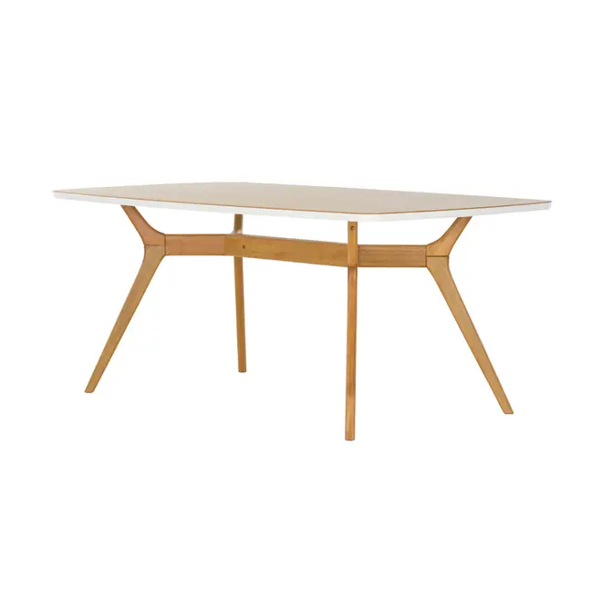 MESA DE JANTAR 1,80 M X 1 M ORGANIC - FREIJÓ/BRANCO - Foto 3