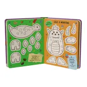 LIVRO COLORIR E MONTAR: DINOSSAUROS, DRAGOES, MONSTROS - MULTICOR - Foto 5