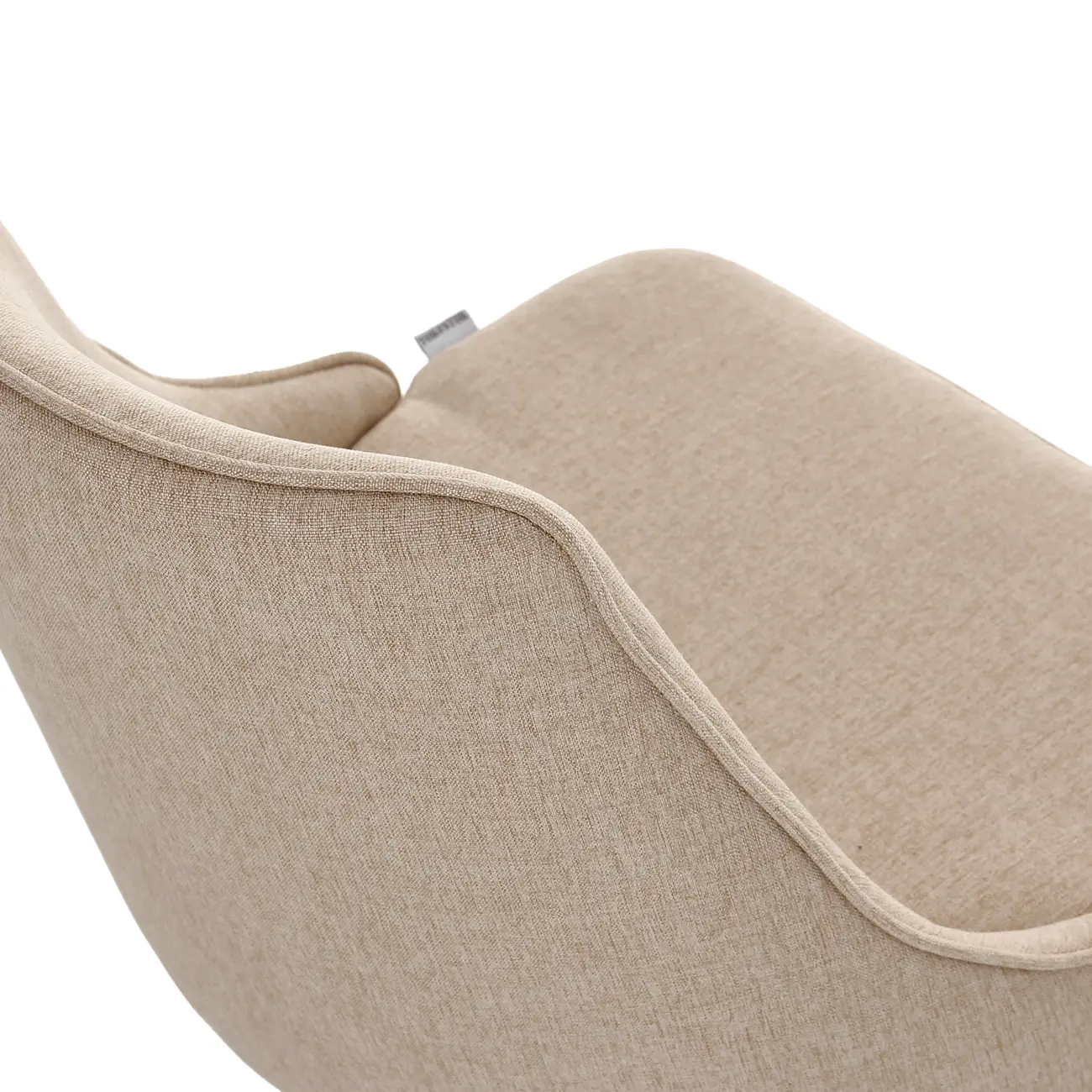 CADEIRA HOME OFFICE DANDY I - CROMADO/BEGE - Foto 6