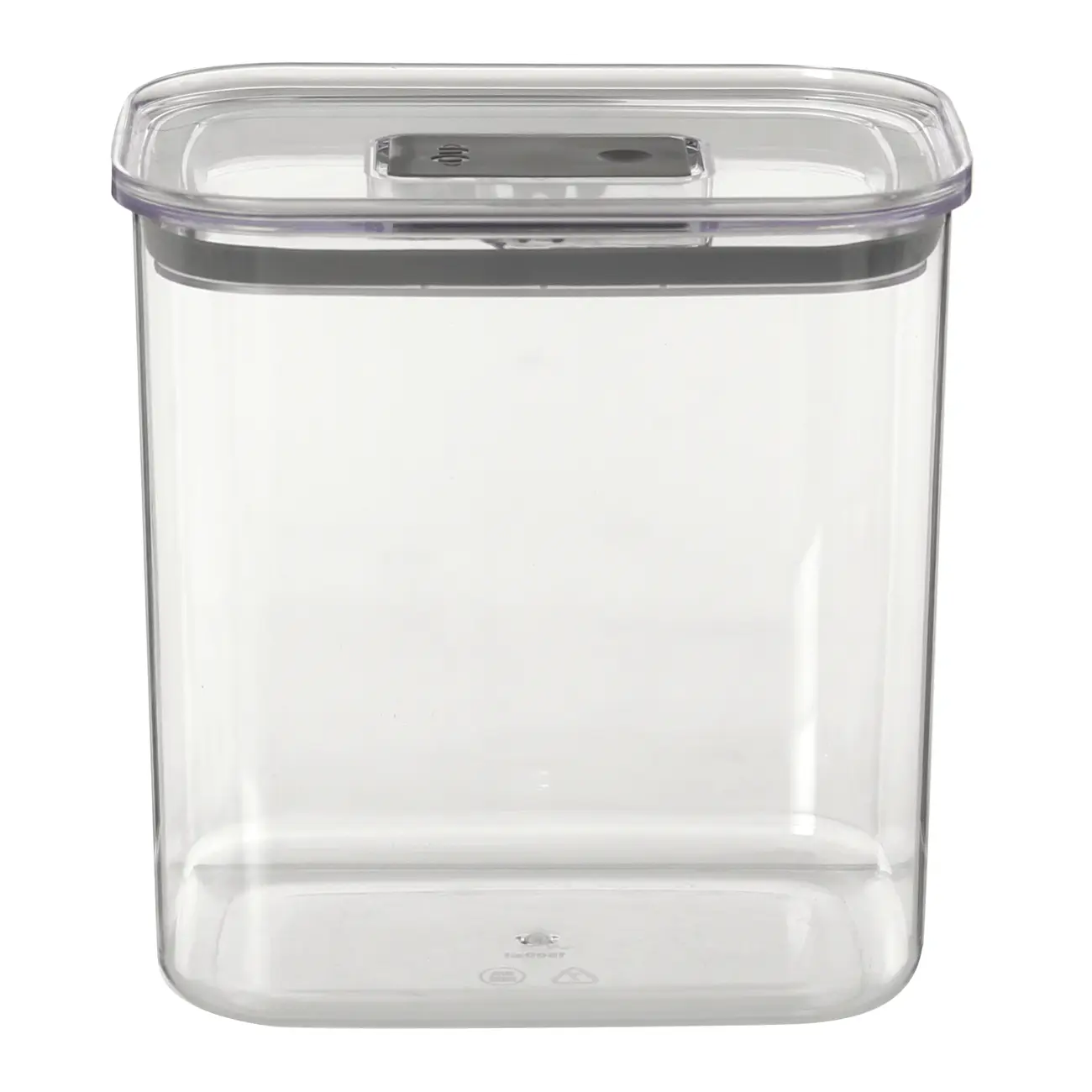 POTE HERMÉTICO RETANGULAR 1,5 L KEEP FRESH - INCOLOR/KONKRET - Foto 1