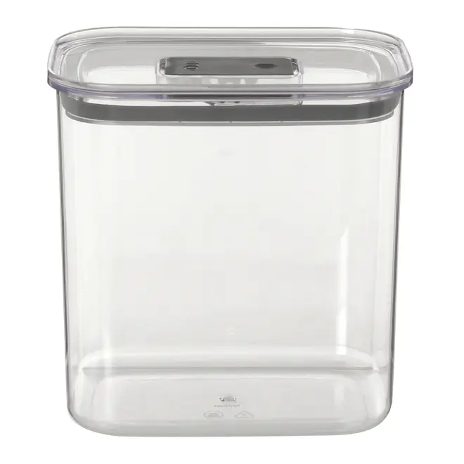 POTE HERMÉTICO RETANGULAR 1,5 L KEEP FRESH - INCOLOR/KONKRET - Foto 1