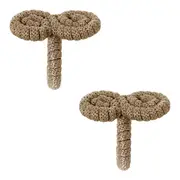 ARGOLA PARA GUARDANAPO CONJUNTO COM 2 PEÇAS ARABESCO - CAMELO - Foto 2