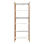 ESTANTE 85 CM X 2,18 M CAULE - AMÊNDOA/BRANCO - Foto 1