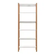 ESTANTE 85 CM X 2,18 M CAULE - AMÊNDOA/BRANCO - Foto 1