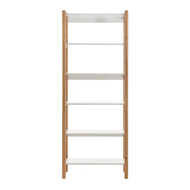 ESTANTE 85 CM X 2,18 M CAULE - AMÊNDOA/BRANCO - Foto 1
