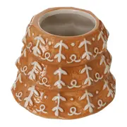 POTE DECORATIVO ÁRVORE VILAREJO NOEL - CASCA DE URUCUM/BRANCO - Foto 8
