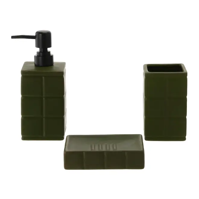 KIT PARA BANCADA 3 PEÇAS LADRILLE - MUSGO/PRETO - Foto 2