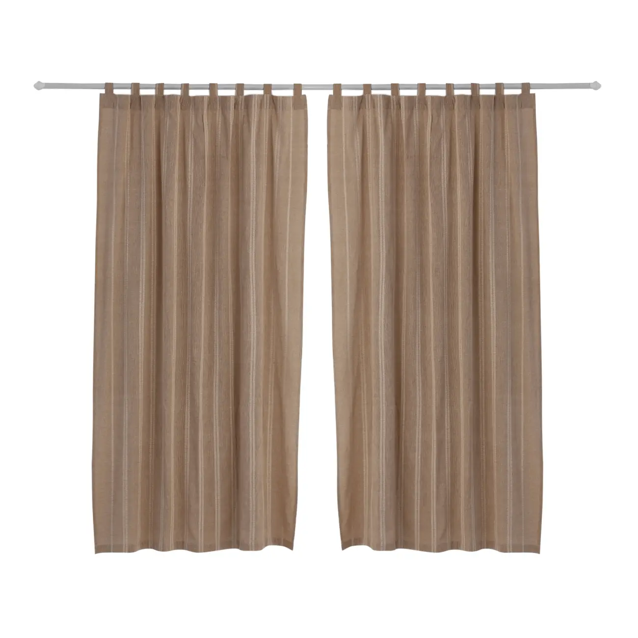 CORTINA 2 PEÇAS 1,50 M X 2,40 M MIST - NATURAL/CANELA DO CEILÃO - Foto 1