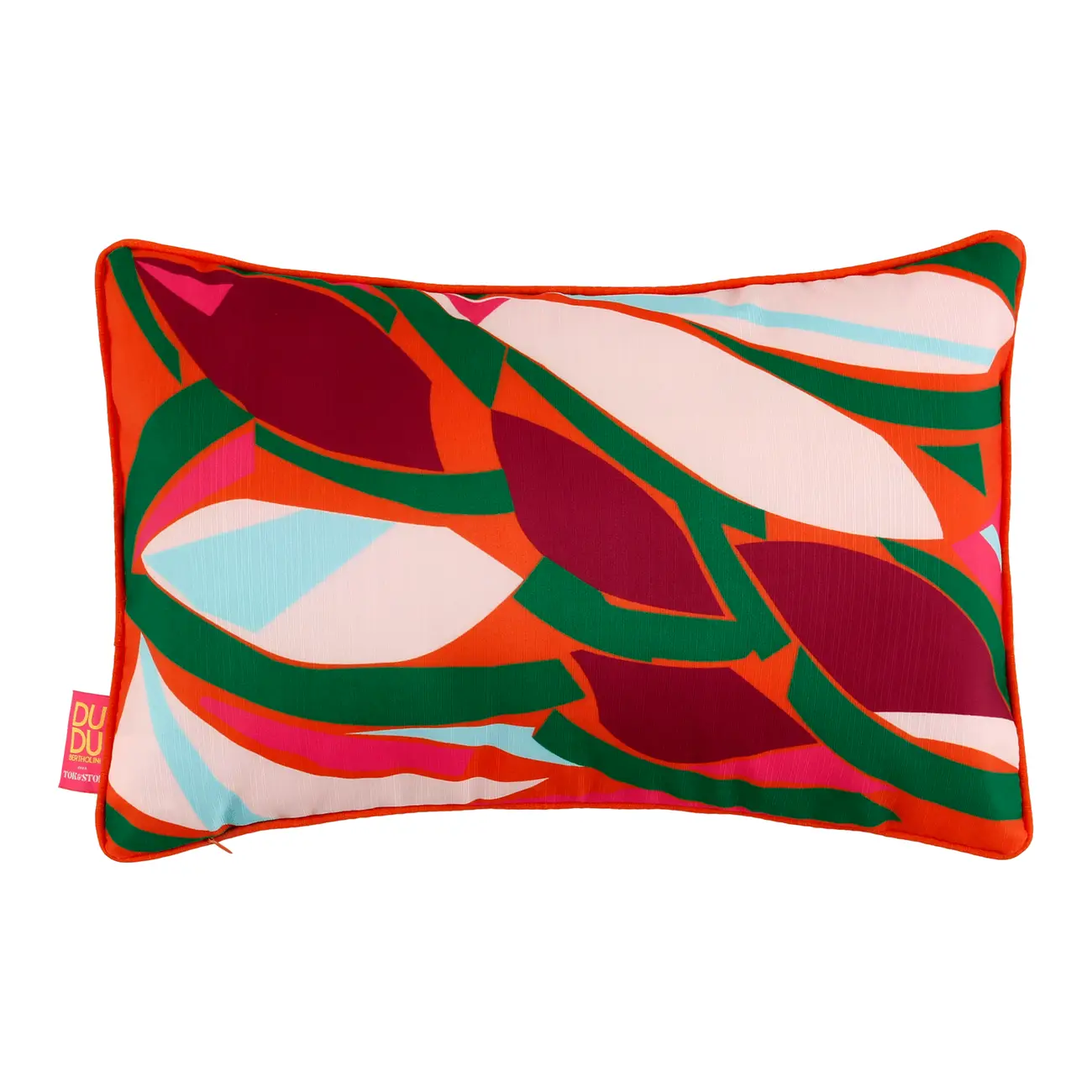 ALMOFADA 50 CM X 32 CM VIBRA VERÃO CACAU - LARANJA/AÇAY - Foto 3