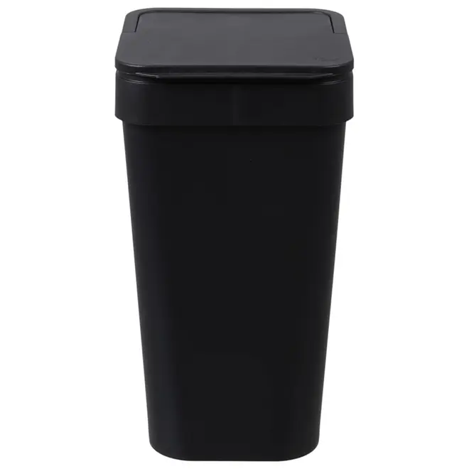 LIXEIRA 15 L FLAP - PRETO - Foto 1
