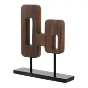 ADORNO MESA 40 CM IPANEMA - NOZES/PRETO - Foto 2