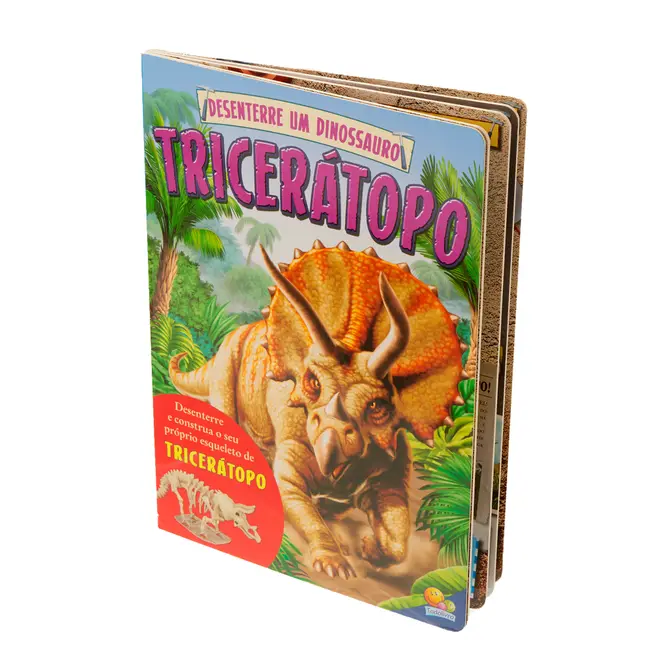 LIVRO DESENTERRE UM DINOSSAURO: TRICERÁTOPO - MULTICOR - Foto 3