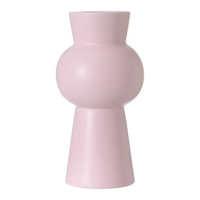 VASO 25 CM CONIC SECTIONS - QUARTZO ROSA - Foto 1