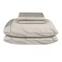 JOGO DE CAMA KING 4 PEÇAS HIGH-SATIN - BEGE - Foto 1