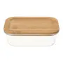 POTE HERMÉTICO 500 ML BAMBU - INCOLOR/BAMBU - Foto 2