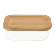 POTE HERMÉTICO 500 ML BAMBU - INCOLOR/BAMBU - Foto 2