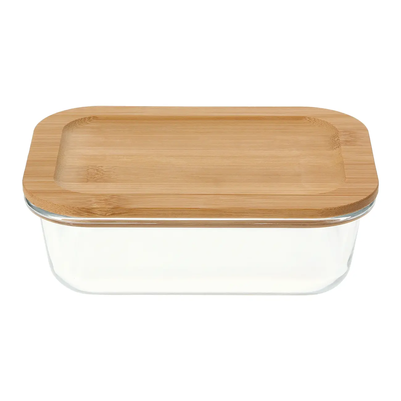 POTE HERMÉTICO 500 ML BAMBU - INCOLOR/BAMBU - Foto 2