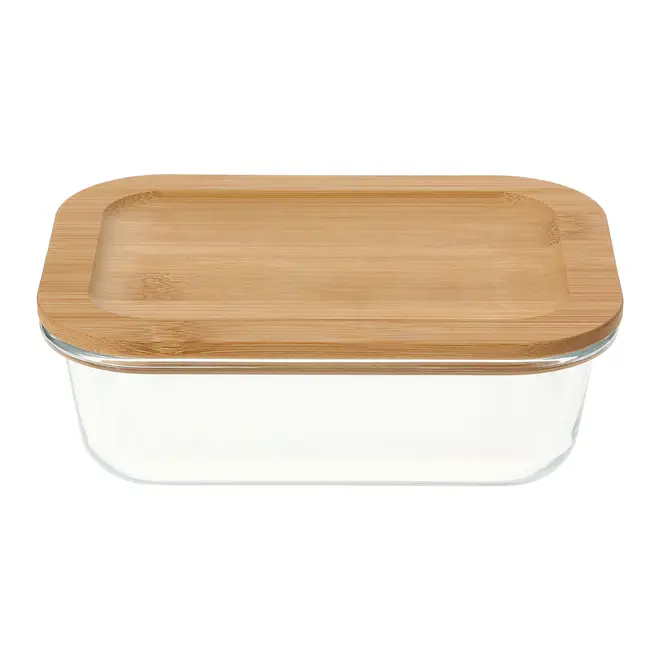 POTE HERMÉTICO 500 ML BAMBU - INCOLOR/BAMBU - Foto 2