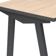 MESA COM BALCÃO 1 PORTA BASCULANTE/1 GAVETA 1,60 M X 1,60 M ALETA - KONKRET/OAK TAMMI - Foto 12