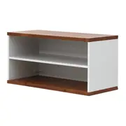 NICHO AÉREO PARA COZINHA 40 CM X 80 CM X 35 CM POAH - BRANCO/NOZES - Foto 2