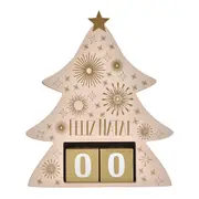 CALENDÁRIO NATALINO NATAL ASTRAL - CREAM/DOURADO - Foto 2