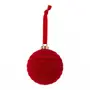 PINGENTE BOLA CORDA 8 CM SANTA ROCKS C/2 - VERMELHO - Foto 4