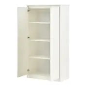 ARMÁRIO PARA ESCRITÓRIO ALTO 2 PORTAS START UP - BRANCO/BRANCO - Foto 6
